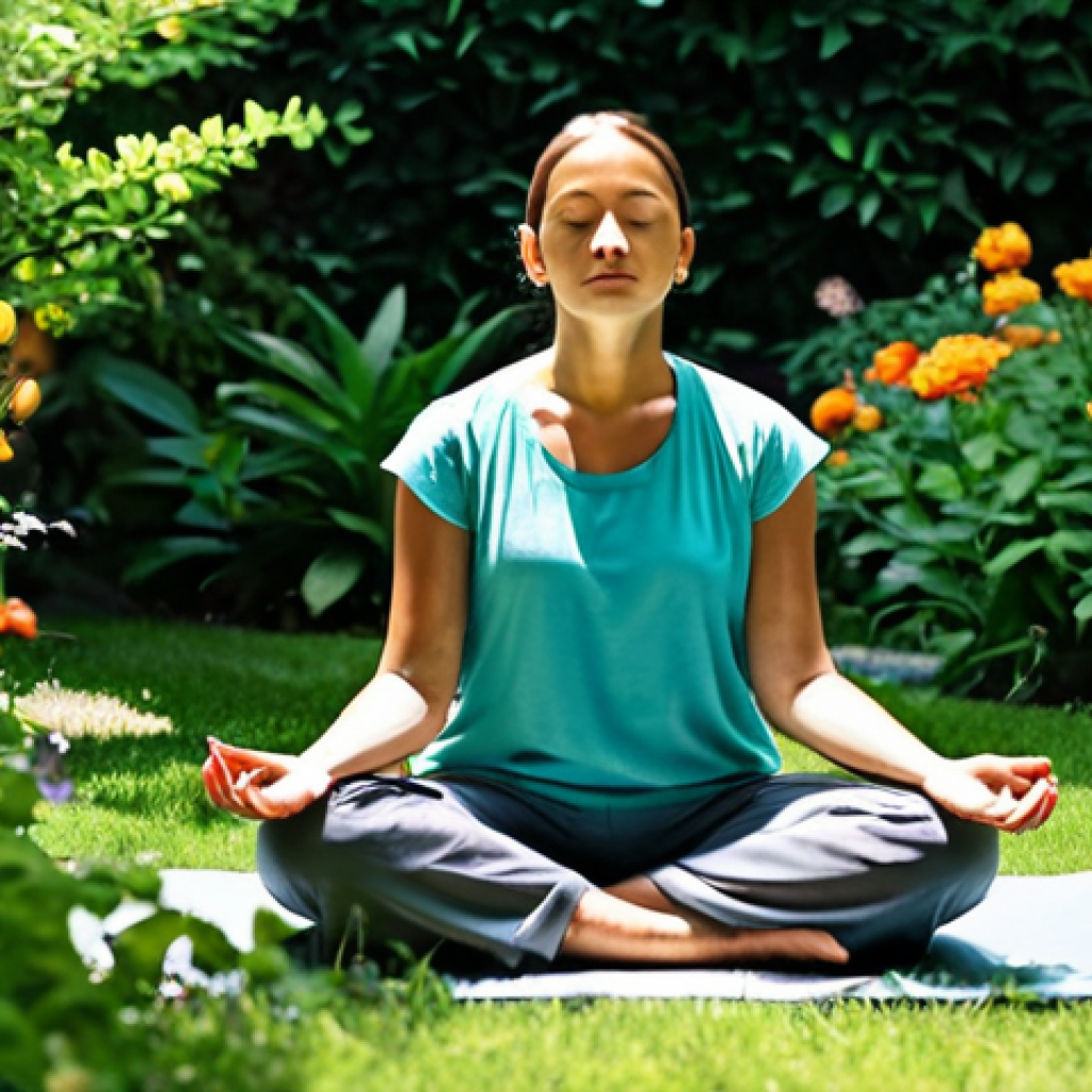 **
"A serene individual meditating in a sunlit garden, surrounded by lush greenery and colorful flowers. Fully clothed in comfortable, modest attire. The scene promotes clarity and peace of mind. Soft, natural lighting. Safe for work, appropriate content, family-friendly, perfect anatomy, natural proportions, professional photography."
**