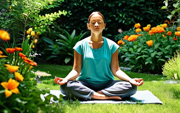 **
"A serene individual meditating in a sunlit garden, surrounded by lush greenery and colorful flowers. Fully clothed in comfortable, modest attire. The scene promotes clarity and peace of mind. Soft, natural lighting. Safe for work, appropriate content, family-friendly, perfect anatomy, natural proportions, professional photography."
**