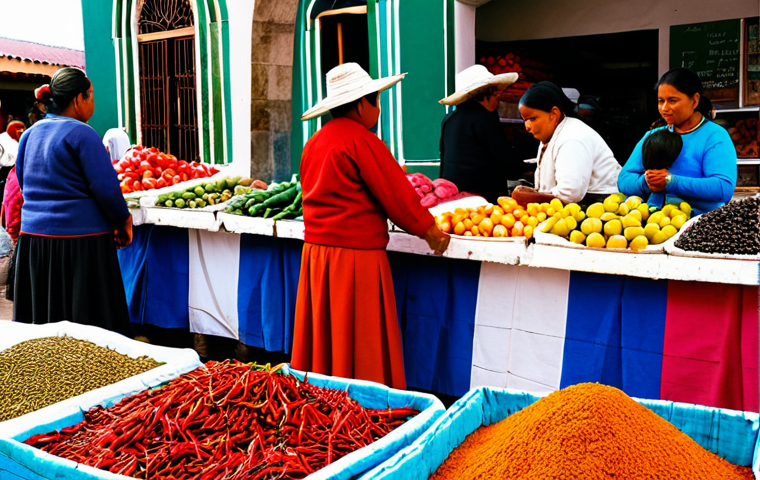 긍정적 정체성을 위한 다양한 문화 이해하기 - Oaxaca Market Scene**

"A vibrant and bustling marketplace in Oaxaca, Mexico, filled with colorful t...