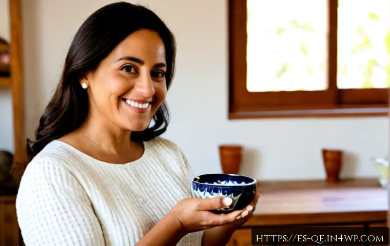Home 15 긍정적 정체성을 위한 성취감의 중요성 - Photorealistic warm lifestyle scene of a confident Hispanic woman in her early 40s standing in a bri...
